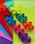 Kit 84 Laços, Tiaras e Hair Clips da Coleção Rainbow - K-84-RW - Atacado de Laços