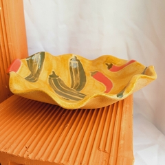 ENFEITE DE MESA OU JÓIA DO DIA - PIMENTA E QUIABO - Cira Arte