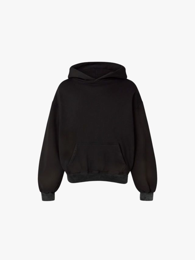 Boxy Fit Hoodie - Wash Negro thumbnail 2
