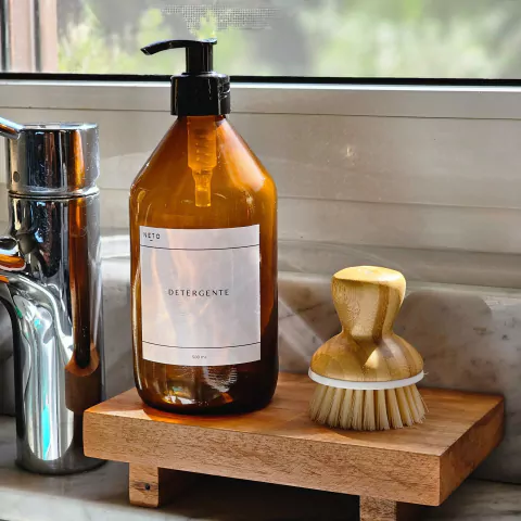 Dispenser de vidrio ambar 500 ml