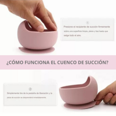 Set Alimentacion Bebe Plato Antideslizante Silicona Completo - comprar online