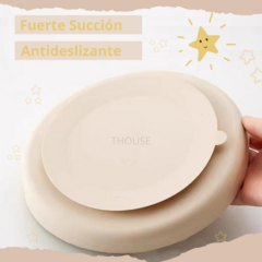 Set Alimentacion Bebe Plato Antideslizante Silicona Completo - tienda online