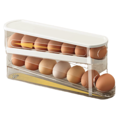 Huevera Dispenser Porta Huevos Organizador Deslizante