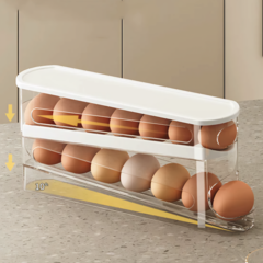 Huevera Dispenser Porta Huevos Organizador Deslizante - comprar online