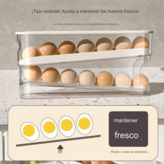 Huevera Dispenser Porta Huevos Organizador Deslizante - tienda online