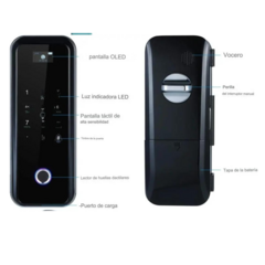Imagen de Cerradura Inteligente Para Puerta De Vidrio Doble Perno SLG6.001