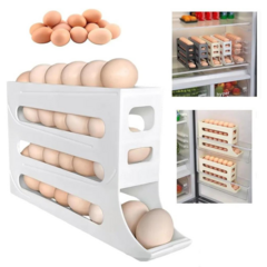 Huevera Dispenser Porta Huevos Organizador Deslizante
