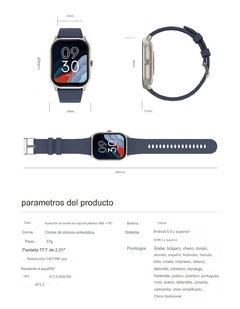 Smart Watch Elegante Deportivo Y Confortable Zl77 en internet