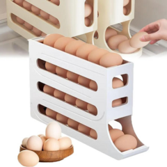 Huevera Dispenser Porta Huevos Organizador Deslizante