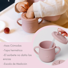 Imagen de Set Alimentacion Bebe Plato Antideslizante Silicona Completo