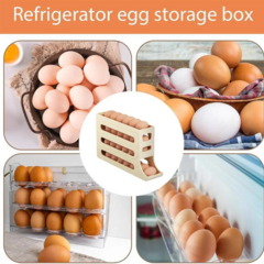 Huevera Dispenser Porta Huevos Organizador Deslizante - comprar online