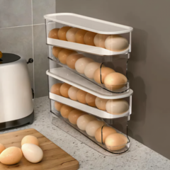 Imagen de Huevera Dispenser Porta Huevos Organizador Deslizante