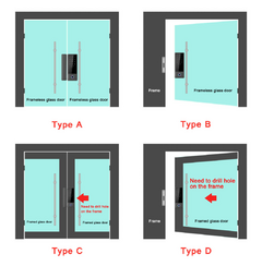 Cerradura Inteligente Para Puerta De Vidrio/chapa App Ttlock SLG5 - comprar online