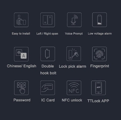 Cerradura Inteligente Para Puerta De Vidrio/chapa App Ttlock SLG5 - tienda online
