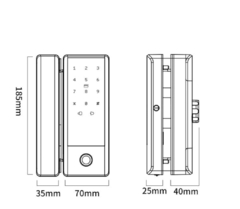Cerradura Inteligente Para Puerta De Vidrio/chapa App Ttlock SLG5 - thouse