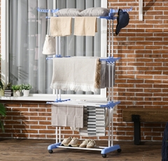 Tendedero de ropa Plegable Vertical 3 niveles con Ruedas - comprar online