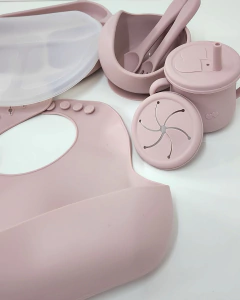 Set Alimentacion Bebe Plato Antideslizante Silicona Completo en internet