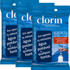Clorin 1 (3 unidades) - Purificador de Água para Consumo Humano - comprar online