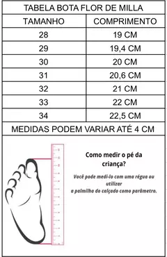 BOTA COTURNO INFANTIL FEMININA FLOR DI MILA PRATA BOIADERA SINTÉTICA COM SOLA ANTIDERRAPANTE - comprar online