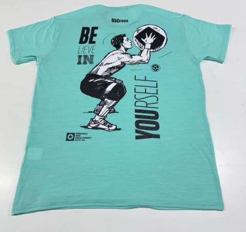 CAMISA BSCROSS MASC WALL BALL SPLASH CLARA - VERDE PISCINA - comprar online