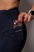 LEGGING PWRD CÓS DRAPEADO PRETA COM BOLSO na internet