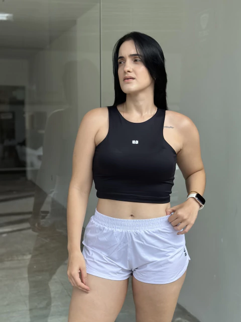 CROPPED INCROSS PREMIUM PRETO TAM ÚNICO