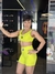 TOP AMRC FEM DEEP V MINT NEON