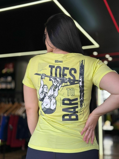 CAMISA BSCROSS FEM TOES TO BAR PALE LIME MEDIA - comprar online