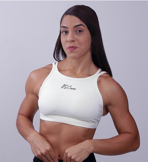 TOP FRENTE ÚNICA ALC DUP NATURAL (OFF WHITE) - comprar online