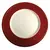 Sousplat de Resina Branco e Vermelho