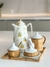 Manteigueira De Porcelana E Bambu Natural - Carolla Home