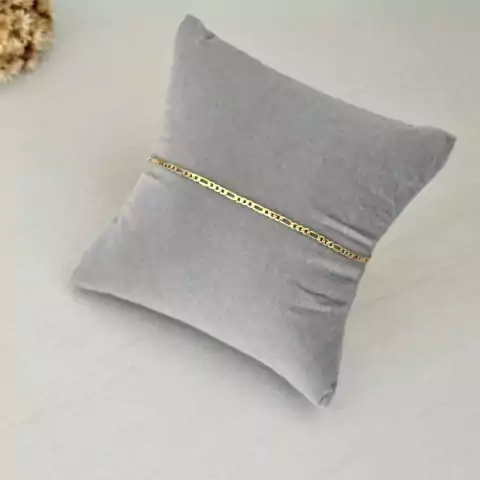 Pulseira masculina elos 3X1 fina