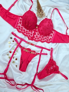 CJCC08 - CONJ CROPEDLINGERIE CORAÇÃO - PERSONALIZAVEL - comprar online