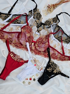 01.CJBB20 - CONJ BELLA TULE BRILHOSO PERSONALIZAVEL - DONNA CHIKOSA MODA INTIMA