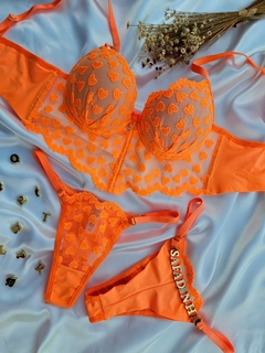 CJCC13 - CONJ CROPEDLINGERIE CORAÇÃO - PERSONALIZAVEL - comprar online