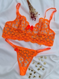 33 - CONJ LULU TULE CORAÇÃO - comprar online
