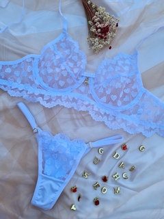 LJ01.CJBC12 - CONJ BELLA TULE CORAÇÃO PERSONALIZAVEL - comprar online