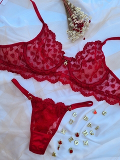 LJ01.CJBC10 - CONJ BELLA TULE CORAÇÃO PERSONALIZAVEL - comprar online