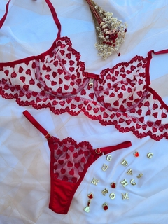 LJ01.CJBC14 - CONJ BELLA TULE CORAÇÃO PERSONALIZAVEL - comprar online