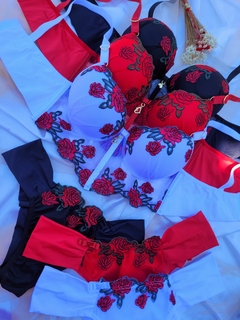 CONJ CROPEDLINGERIE ROSAS - 9030 na internet