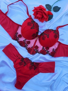 CONJ CROPEDLINGERIE ROSAS - 9020 - comprar online
