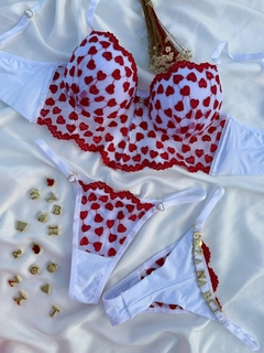 CJCC01 - CONJ CROPEDLINGERIE CORAÇÃO - PERSONALIZAVEL