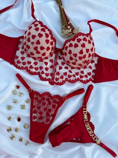 CJCC05 - CONJ CROPEDLINGERIE CORAÇÃO - PERSONALIZAVEL