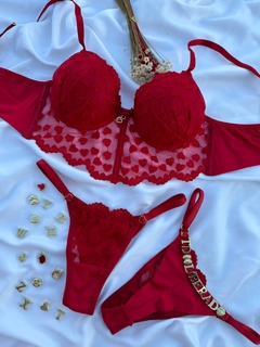 CJCC06 - CONJ CROPEDLINGERIE CORAÇÃO - PERSONALIZAVEL