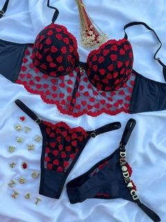 CJCC02 - CONJ CROPEDLINGERIE CORAÇÃO - PERSONALIZAVEL