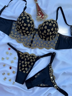 CJCC03 - CONJ CROPEDLINGERIE CORAÇÃO - PERSONALIZAVEL