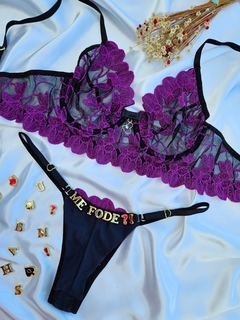 CJ11 - CONJ BELLA TULE PÉTALA PERSONALIZAVEL - comprar online