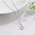 Imagem do Colar Medalha Inicial Letra Nome Aço Inox Prata Ref 1132