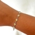 Pulseira Aço Inox Mini Margaridas Esmaltadas