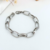 Pulseira Grossa Elos Ovais Aço Inox - comprar online